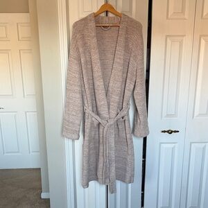 Barefoot Dreams Soft Taupe Knit Robe